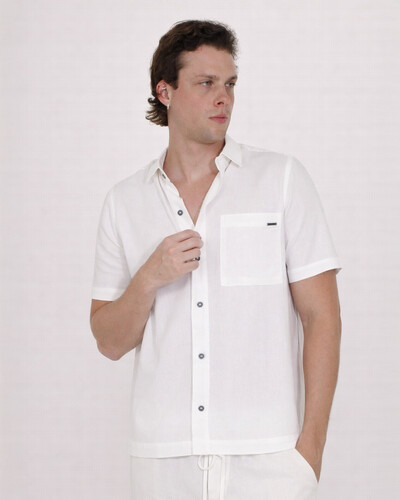 Foto Camisa Masculina Box com Vivo