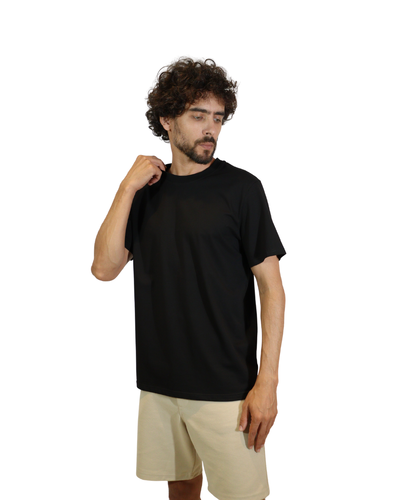 Foto T-Shirt Masculina Cotton Rib Largo