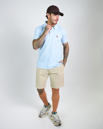 Foto Bermuda Masculina Fusion com Pregas