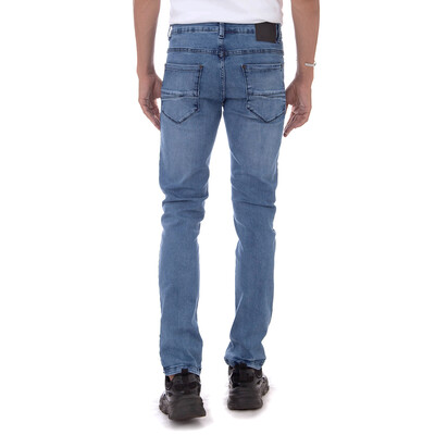 FotoCalça Jean Slim Recorte nos Bolsos