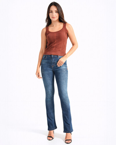 Foto Calça Jeans Feminina Boot Cut