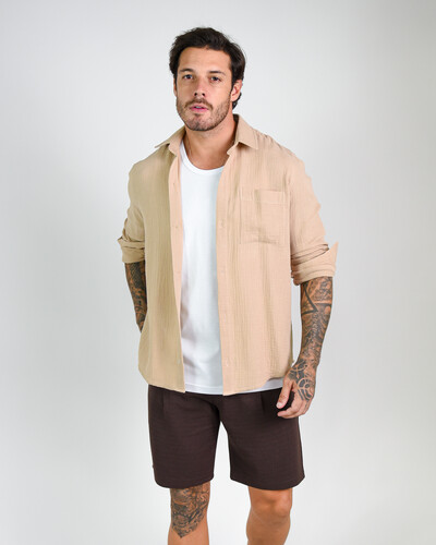 Foto Camisa Comfort Amassada