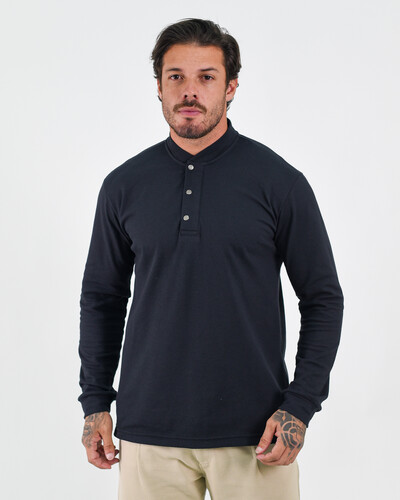 Foto Camiseta Henley Manga Longa