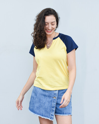 Foto Camiseta Manga Raglan