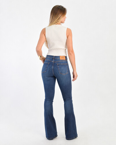 Foto Calça Jeans Feminina Flare Operarock