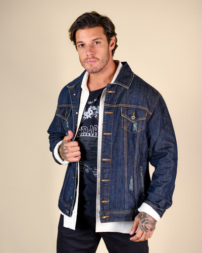 Foto Jaqueta Jeans Unissex Operarock