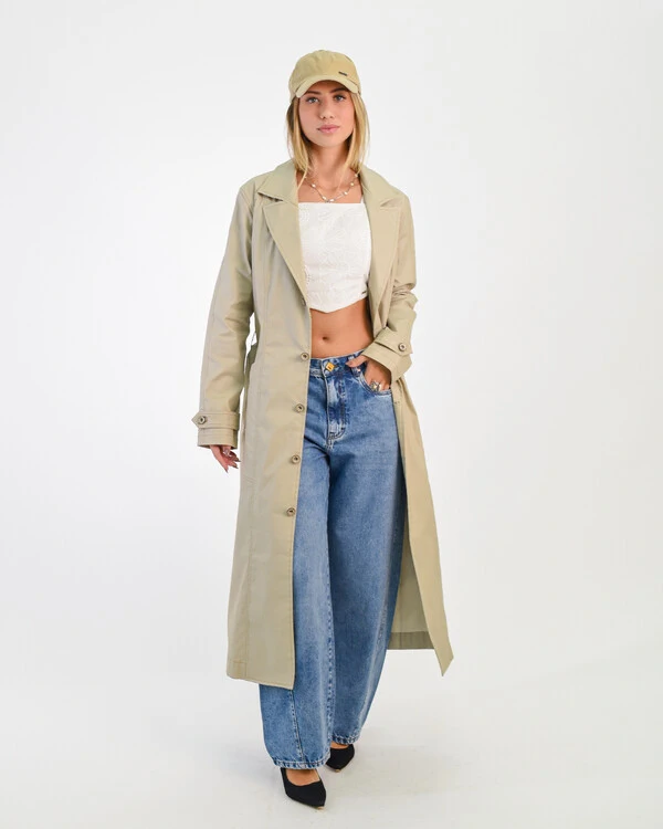 Trench Coat de Sarja