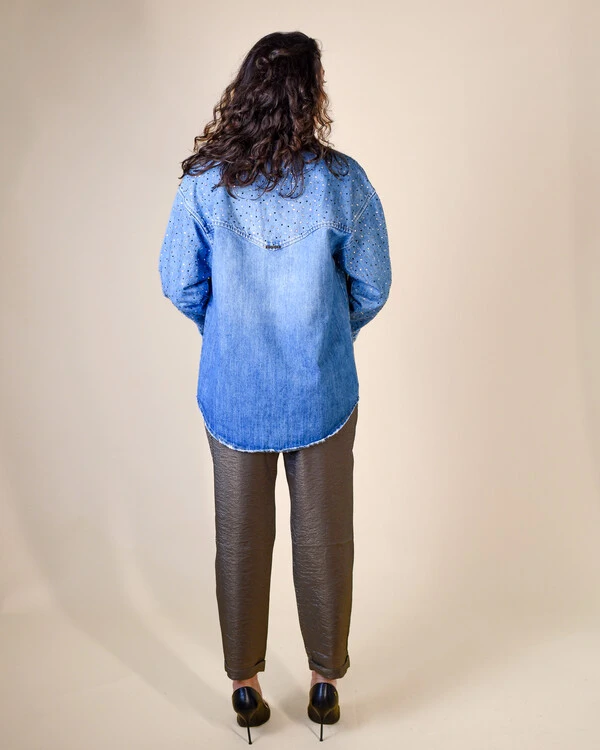 Jaqueta Jeans Operarock Oversized Customizada