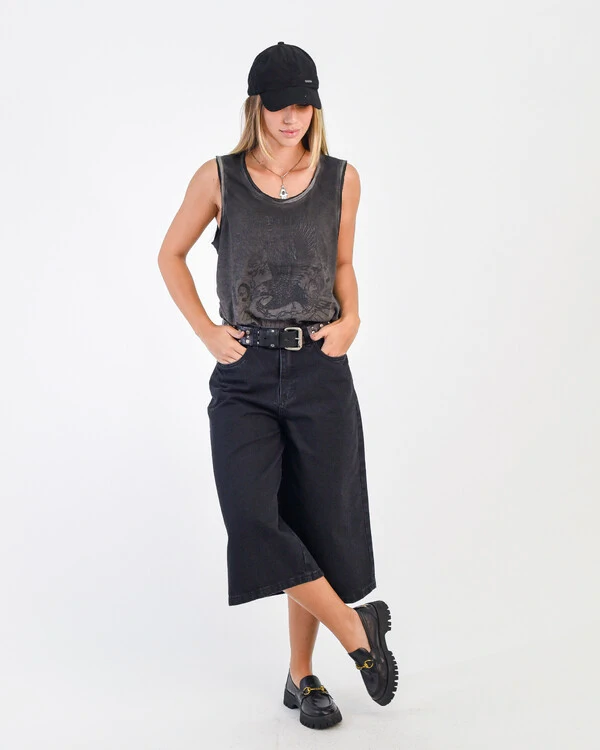 Pantacourt Jeans Black Operarock