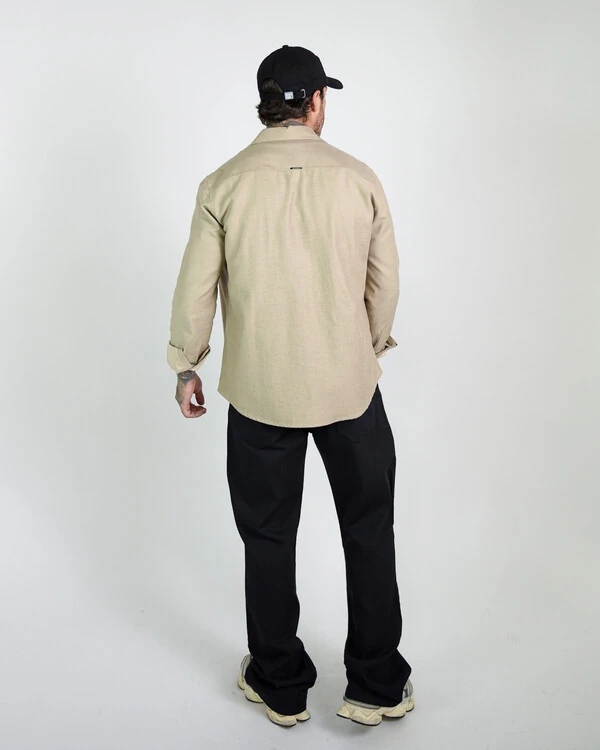 Camisa Natural Manga Longa