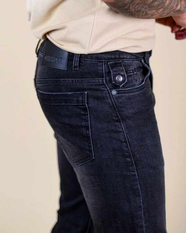 Calça Jeans Masculina Reta Black