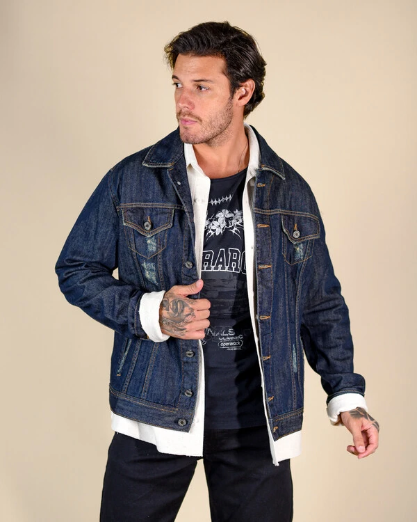 Jaqueta Jeans Unissex Operarock