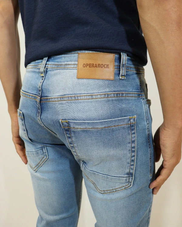 Calça Masculina Skinny Recorte nos Bolsos