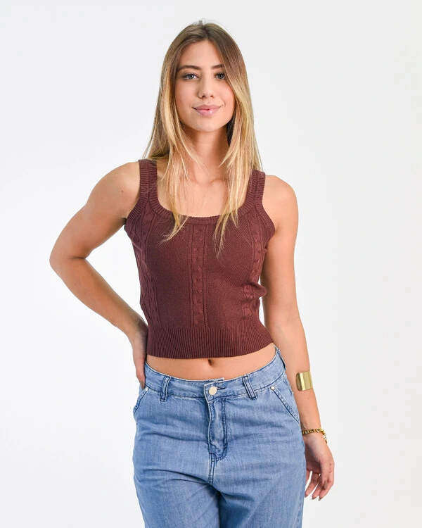 Regata de Tricot Trançado Operarock