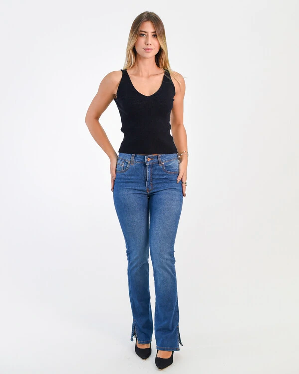 Calça Feminina Jeans Reta Operarock