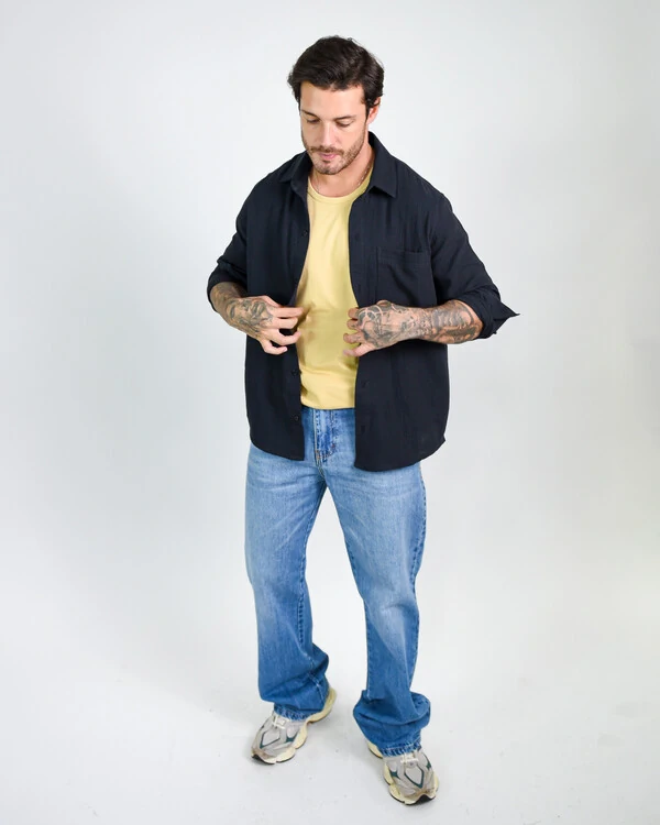 Camisa Comfort Amassada