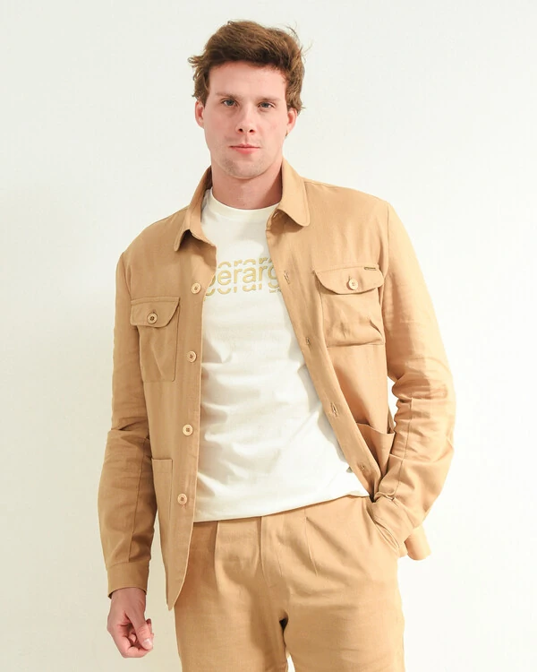 Jaqueta Parka em linho