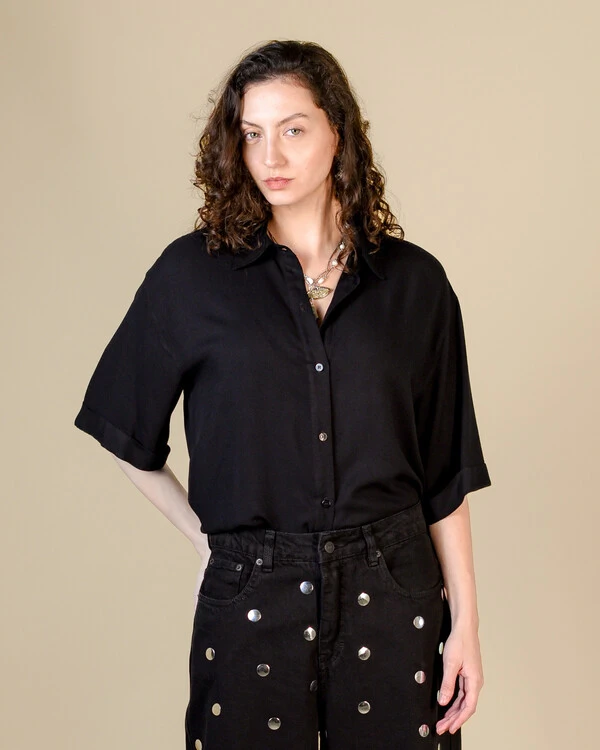 Camisa Ampla em Viscose
