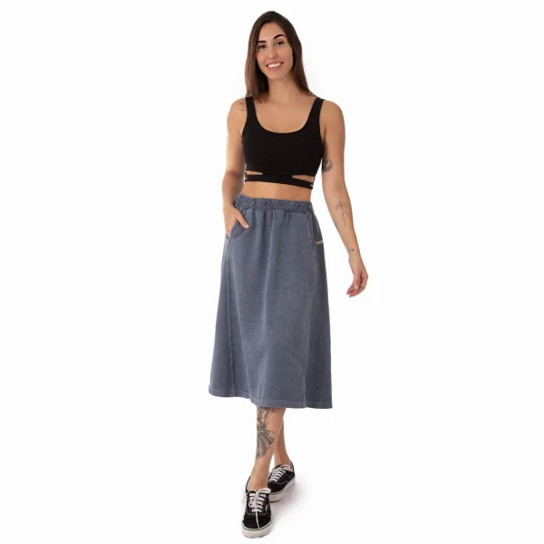 Saia Midi Feminina Operarock Stone