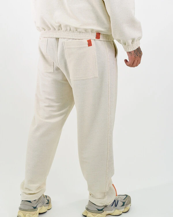Calça Moletom Canelado Com Ajustador
