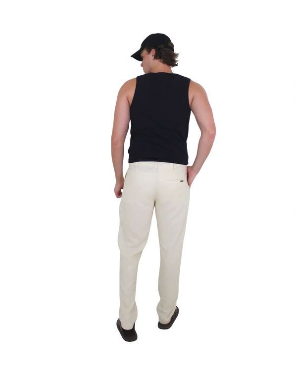 Calça Masculina Linho Cós Passante