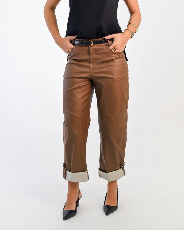 Calça Resinada Barrel