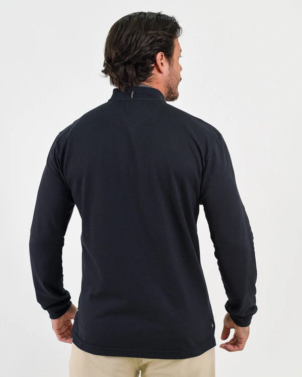 Camiseta Henley Manga Longa