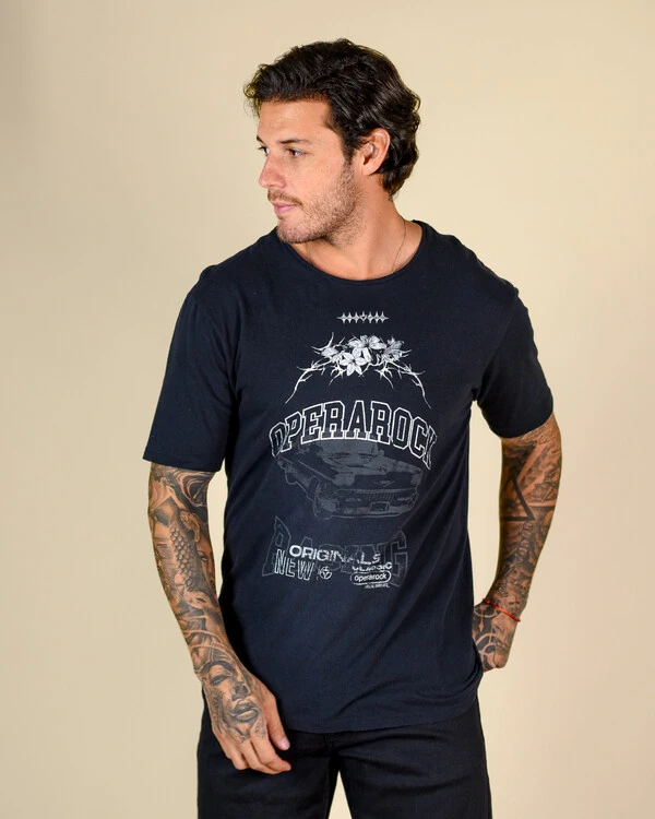 Camiseta Masculina Comfort Operarock Gola Estreita