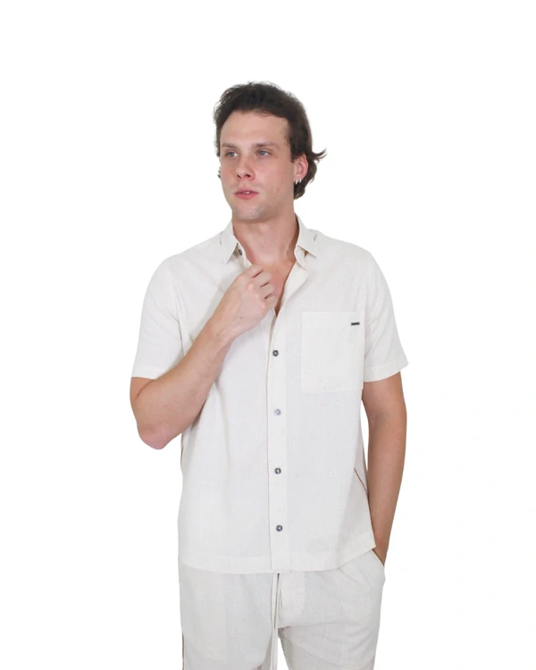 Camisa Masculina Box com Vivo