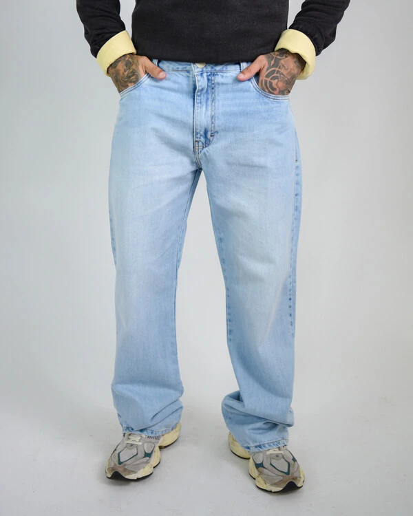 Calça Masculina Over Reta Clara