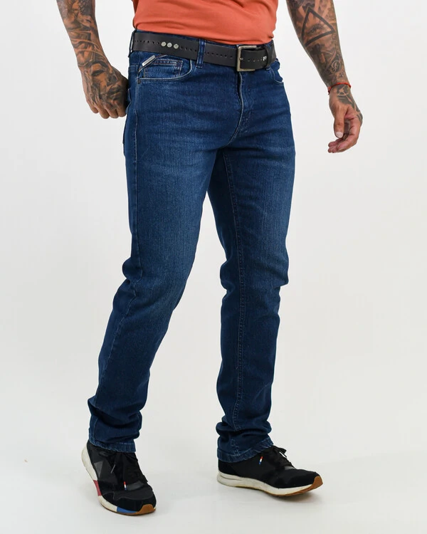 Calça Masculina Slim com Recortes