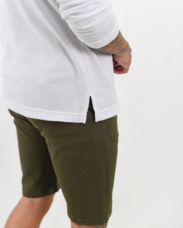 Camiseta Henley Manga Longa