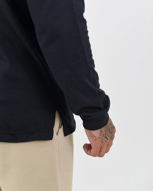 Camiseta Henley Manga Longa