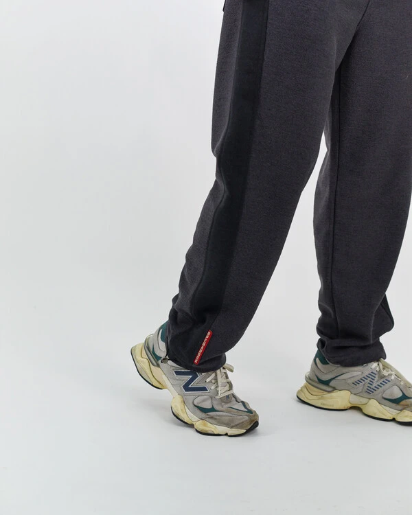 Calça Moletom Canelado Com Ajustador