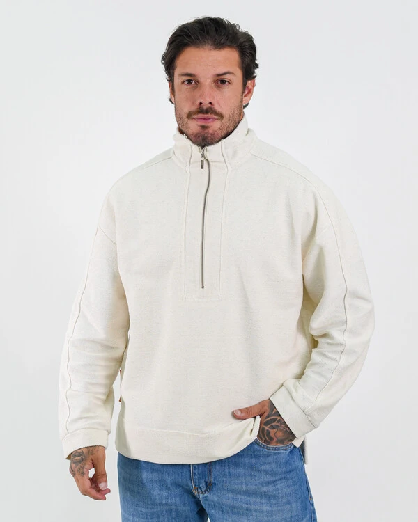 Blusa Gola Alta com Zíper