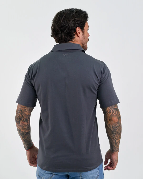 Polo V Neck Sem Botões