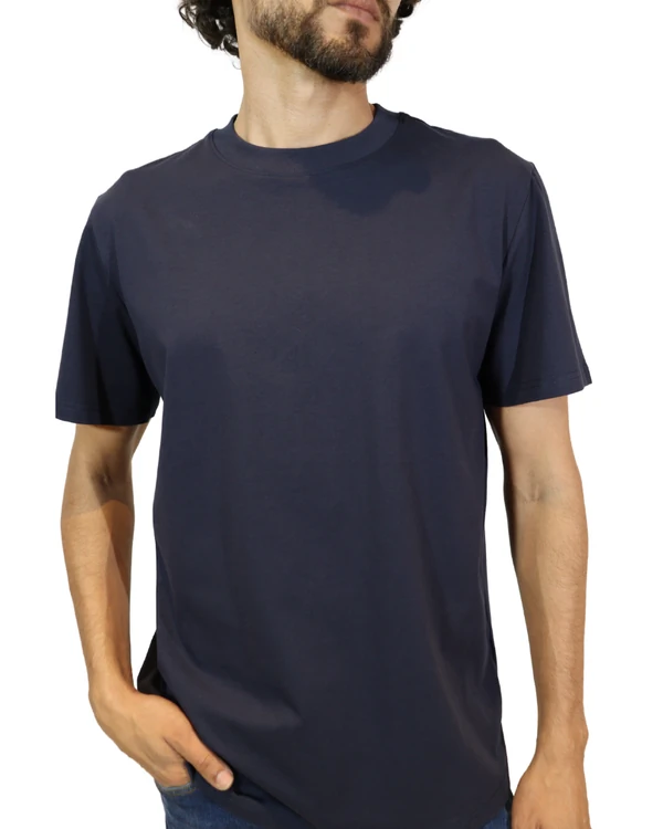 T-Shirt Masculina Cotton Rib Largo