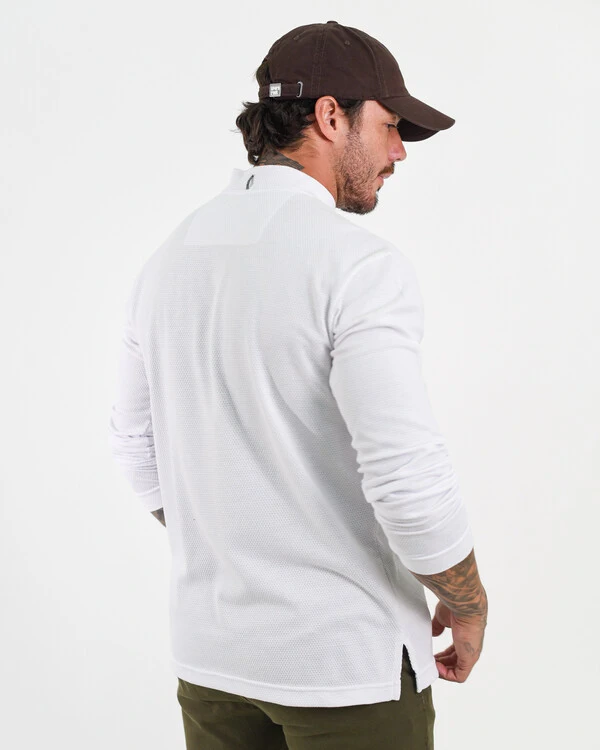 Camiseta Henley Manga Longa