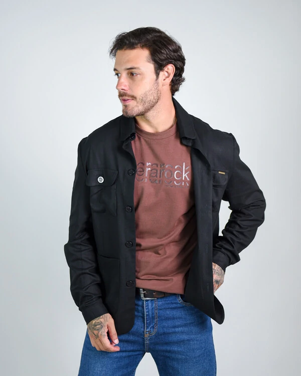 Jaqueta Parka em linho