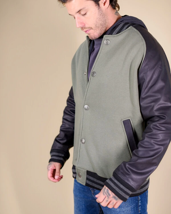 Jaqueta Masculina Operarock Raglan College