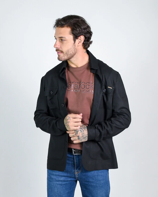 Jaqueta Parka em linho