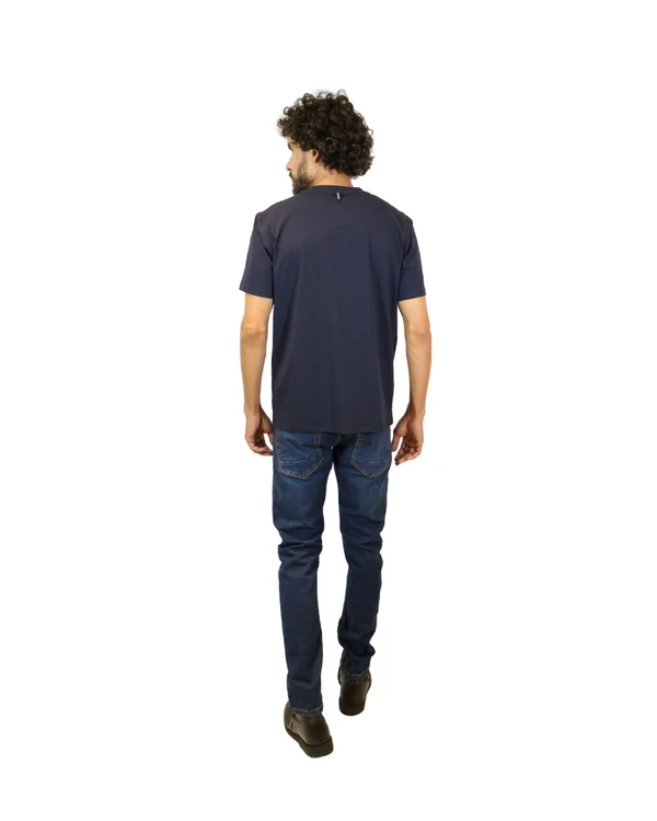 T-Shirt Masculina Cotton Rib Largo