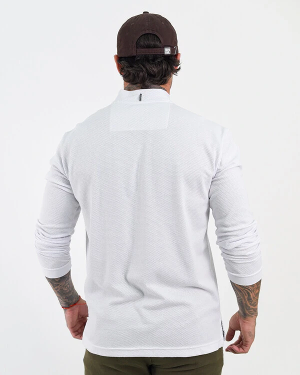 Camiseta Henley Manga Longa