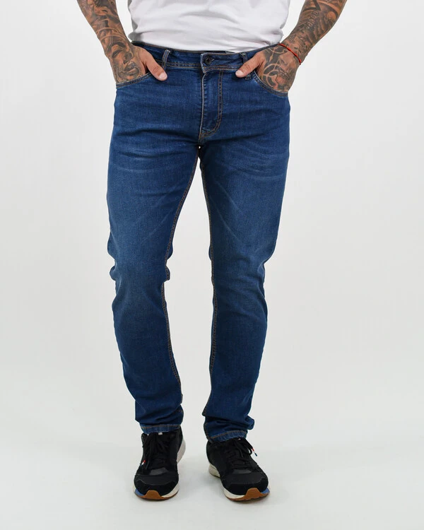 Calça Masculina Skinny Escura
