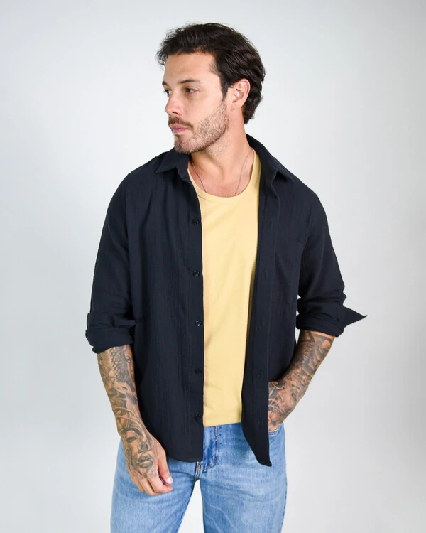Camisa Comfort Amassada