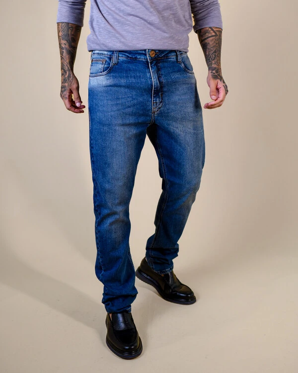 Calça Jeans Masculina Operarock Relaxed