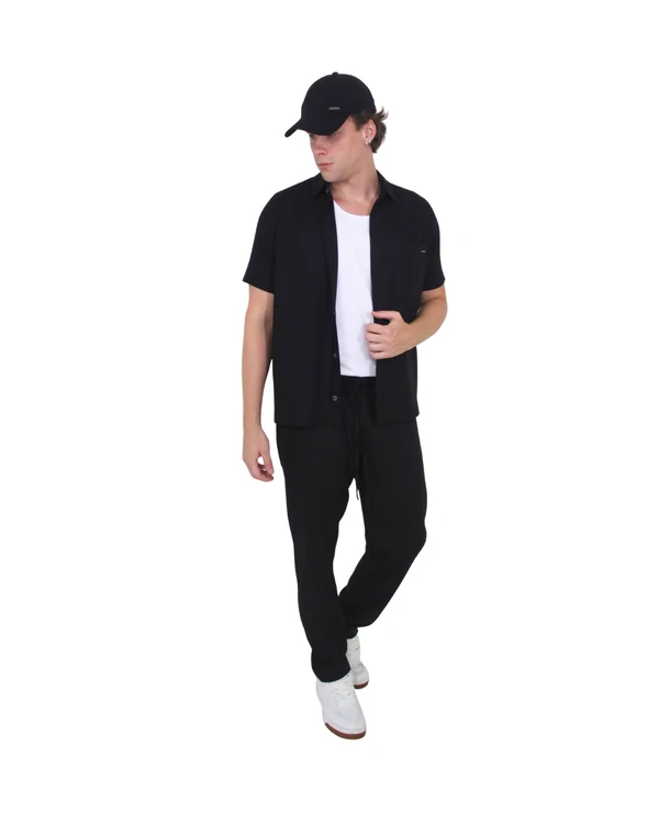 Camisa Masculina Box com Vivo