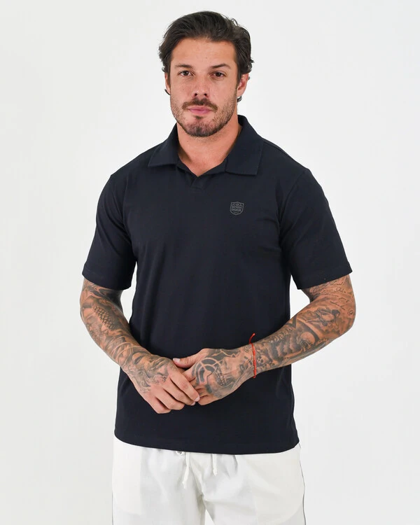 Polo V Neck Sem Botões