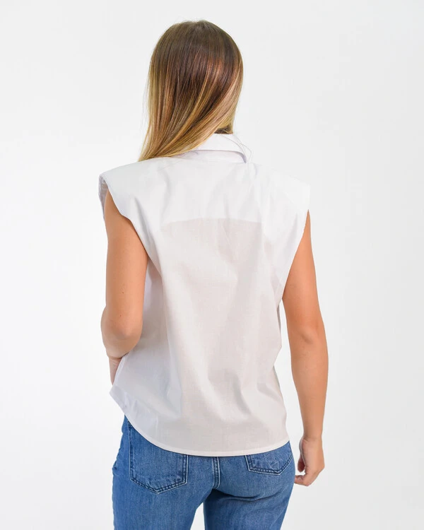 Camisa Feminina com Ombreiras