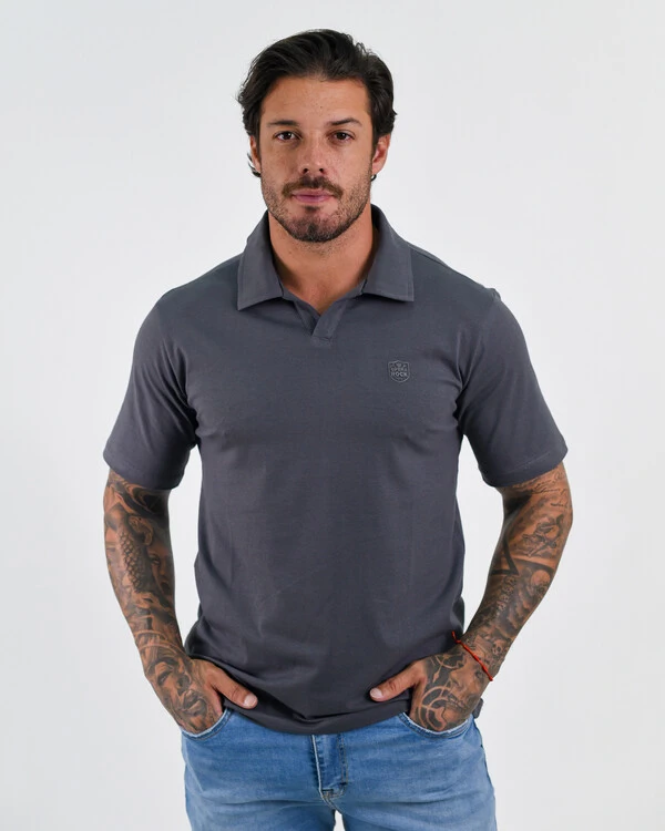 Polo V Neck Sem Botões